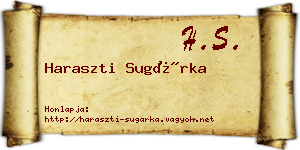 Haraszti Sugárka névjegykártya